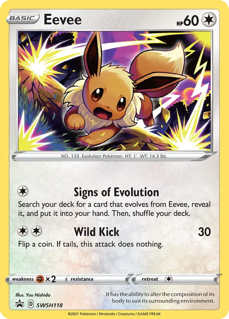 Eevee SWSH Black Star Promos SWSH118
