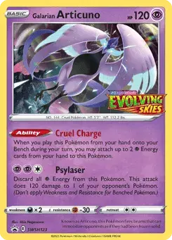 Galarian Articuno SWSH Black Star Promos