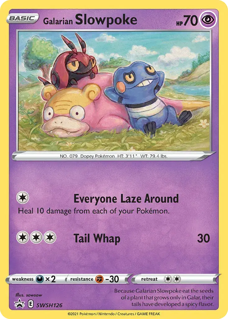 Galarian Slowpoke SWSH Black Star Promos SWSH126