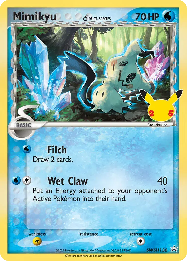 Mimikyu δ SWSH Black Star Promos SWSH136
