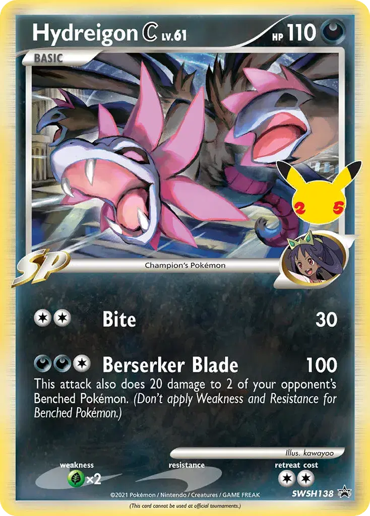 Hydreigon C SWSH Black Star Promos SWSH138