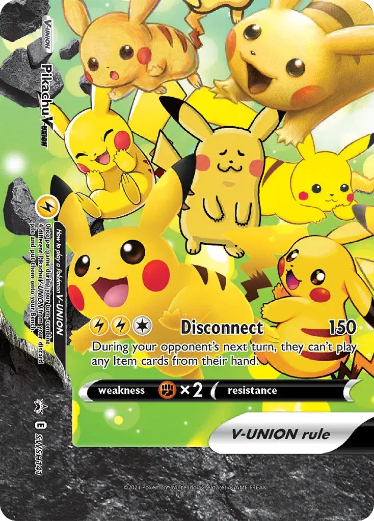 Pikachu V-UNION SWSH Black Star Promos SWSH141