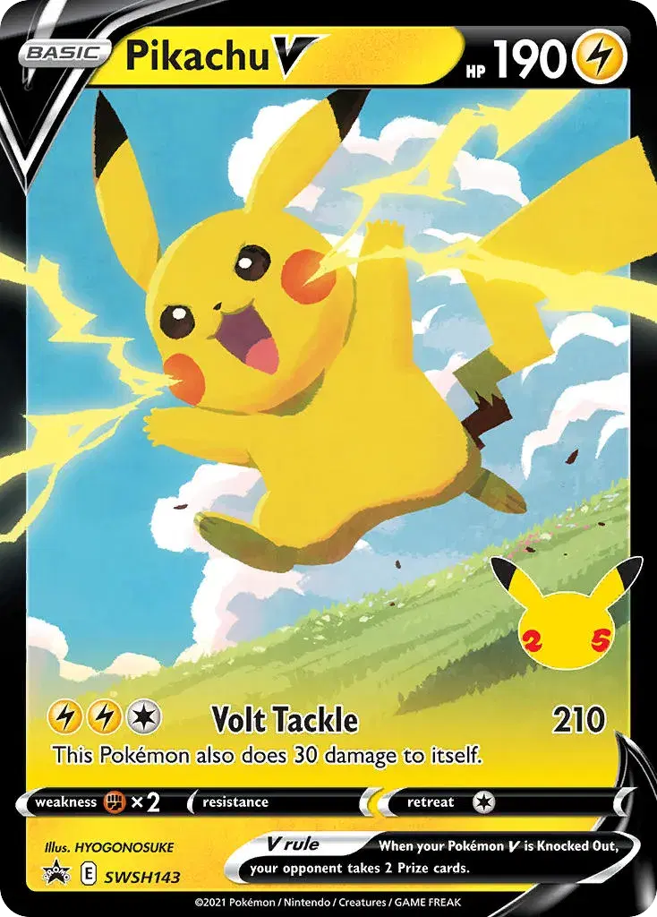 Pikachu V SWSH Black Star Promos SWSH143