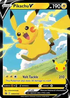 Pikachu V SWSH Black Star Promos