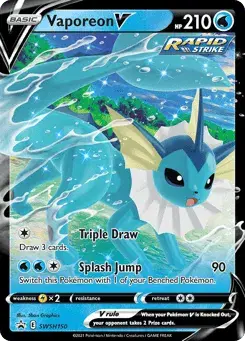 Vaporeon V SWSH Black Star Promos