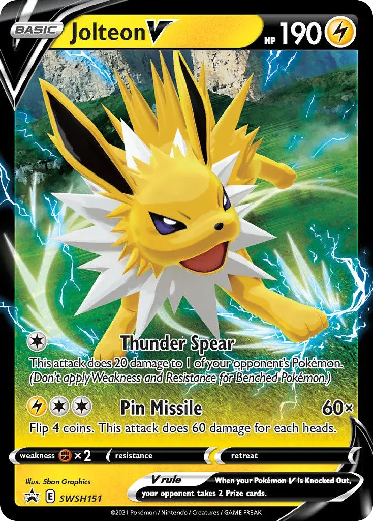 Jolteon V SWSH Black Star Promos SWSH151