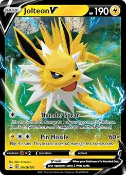 Jolteon V SWSH Black Star Promos