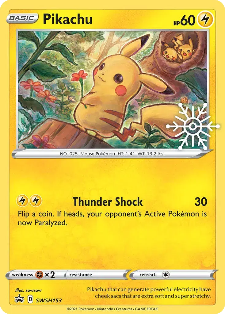 Pikachu SWSH Black Star Promos SWSH153