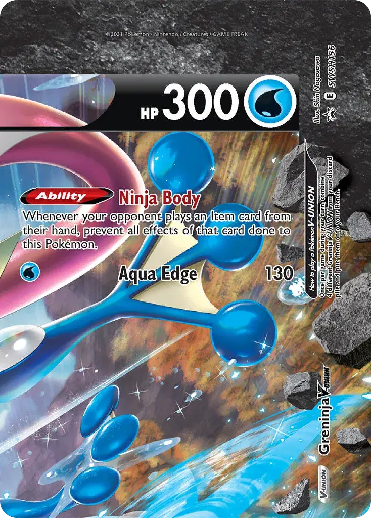 Greninja V-UNION SWSH Black Star Promos SWSH156