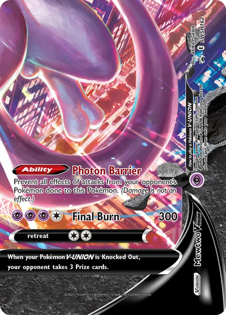 Mewtwo V-UNION SWSH Black Star Promos SWSH162