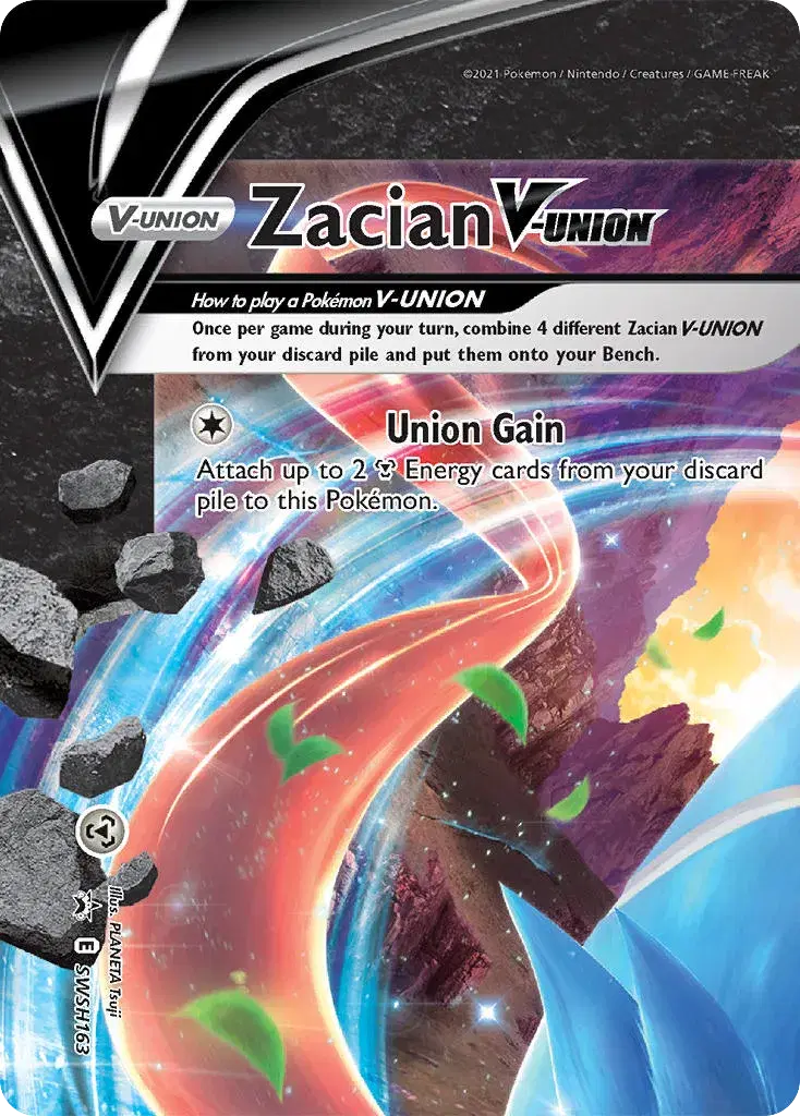 Zacian V-UNION SWSH Black Star Promos SWSH163