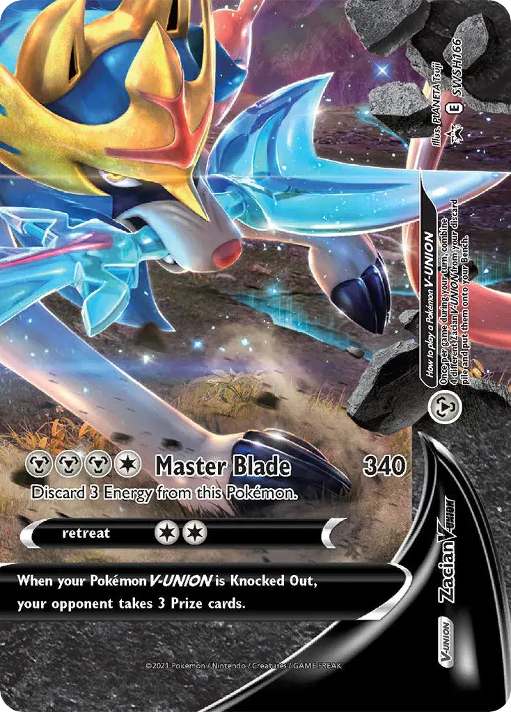 Zacian V-UNION SWSH Black Star Promos SWSH166