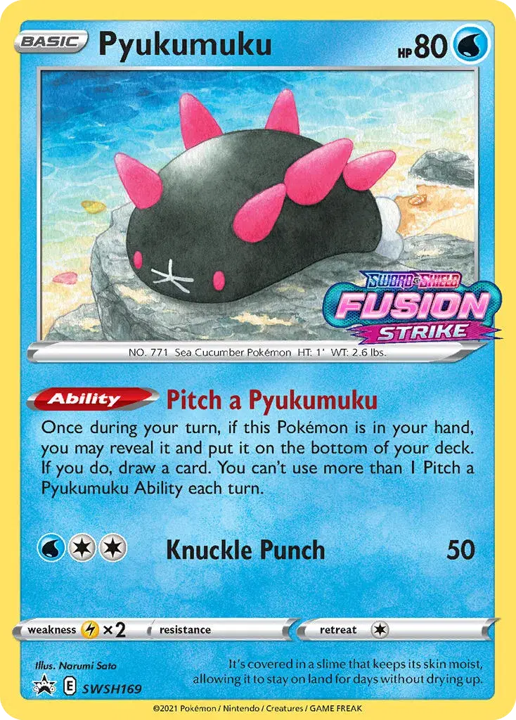 Pyukumuku SWSH Black Star Promos SWSH169