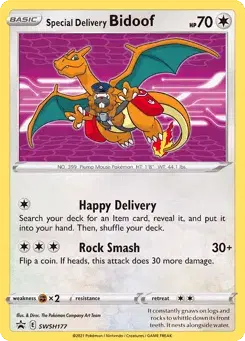 Special Delivery Bidoof SWSH Black Star Promos