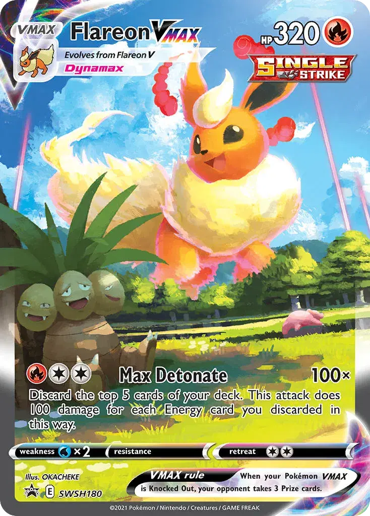 Flareon VMAX SWSH Black Star Promos SWSH180