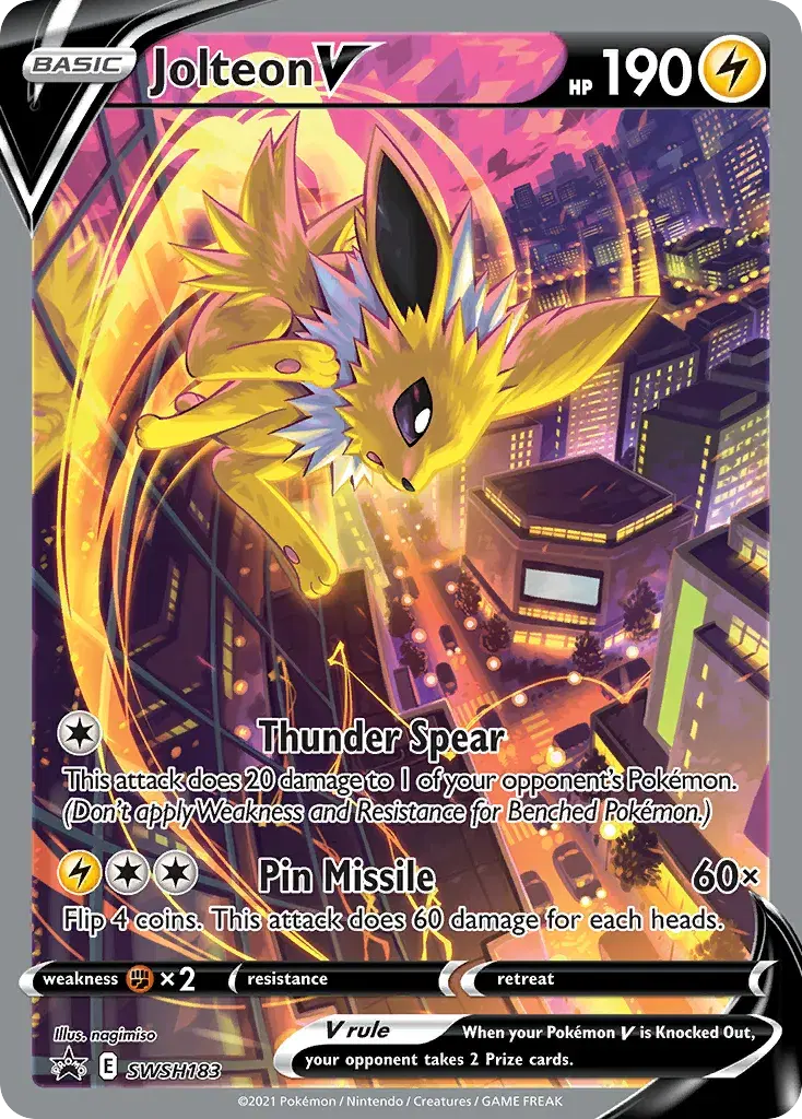 Jolteon V SWSH Black Star Promos SWSH183