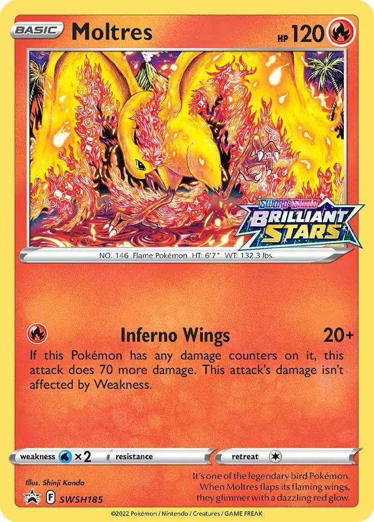 Moltres SWSH Black Star Promos SWSH185