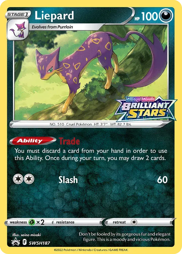 Liepard SWSH Black Star Promos SWSH187