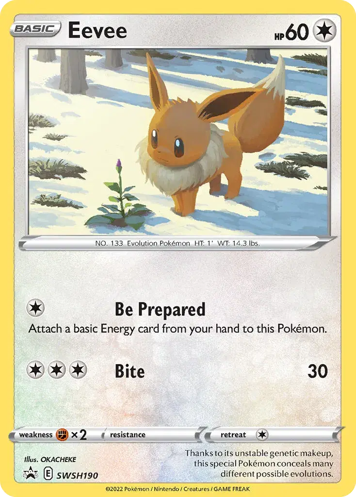 Eevee SWSH Black Star Promos SWSH190