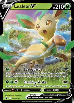Leafeon V SWSH Black Star Promos