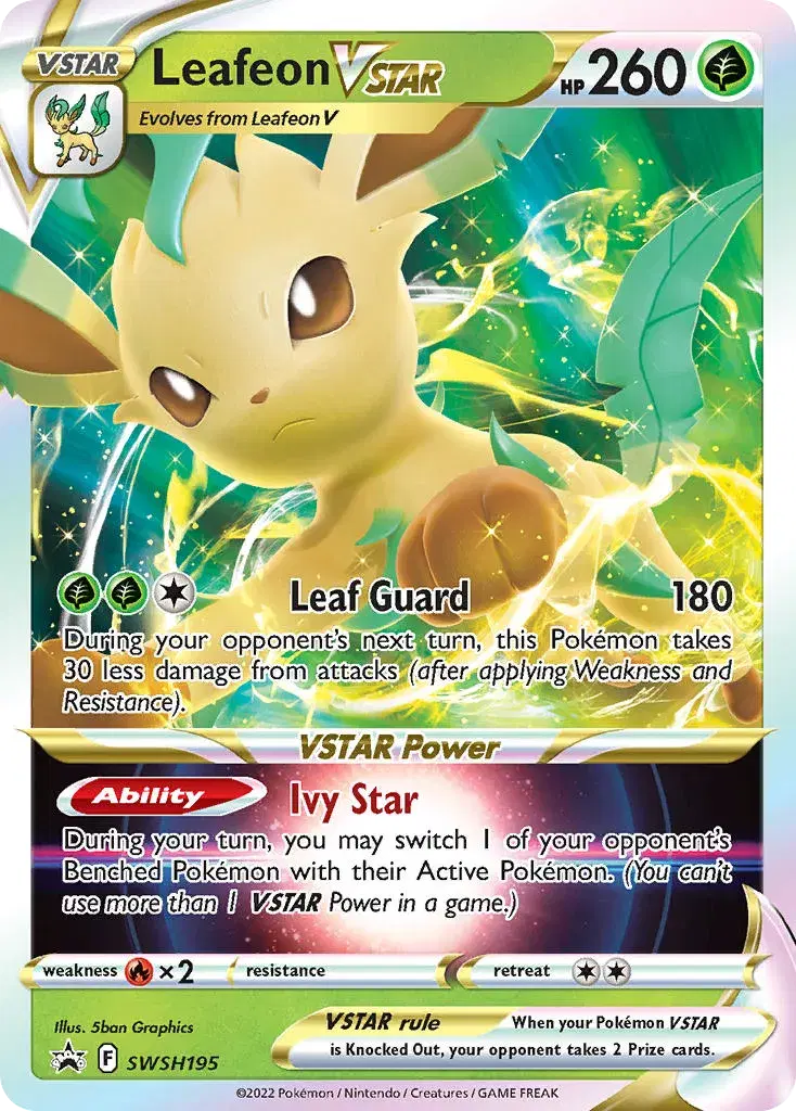 Leafeon VSTAR SWSH Black Star Promos SWSH195