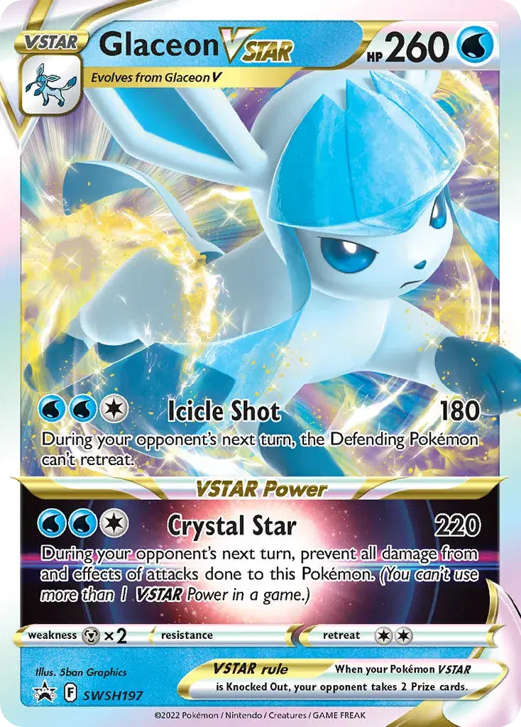 Glaceon VSTAR SWSH Black Star Promos SWSH197