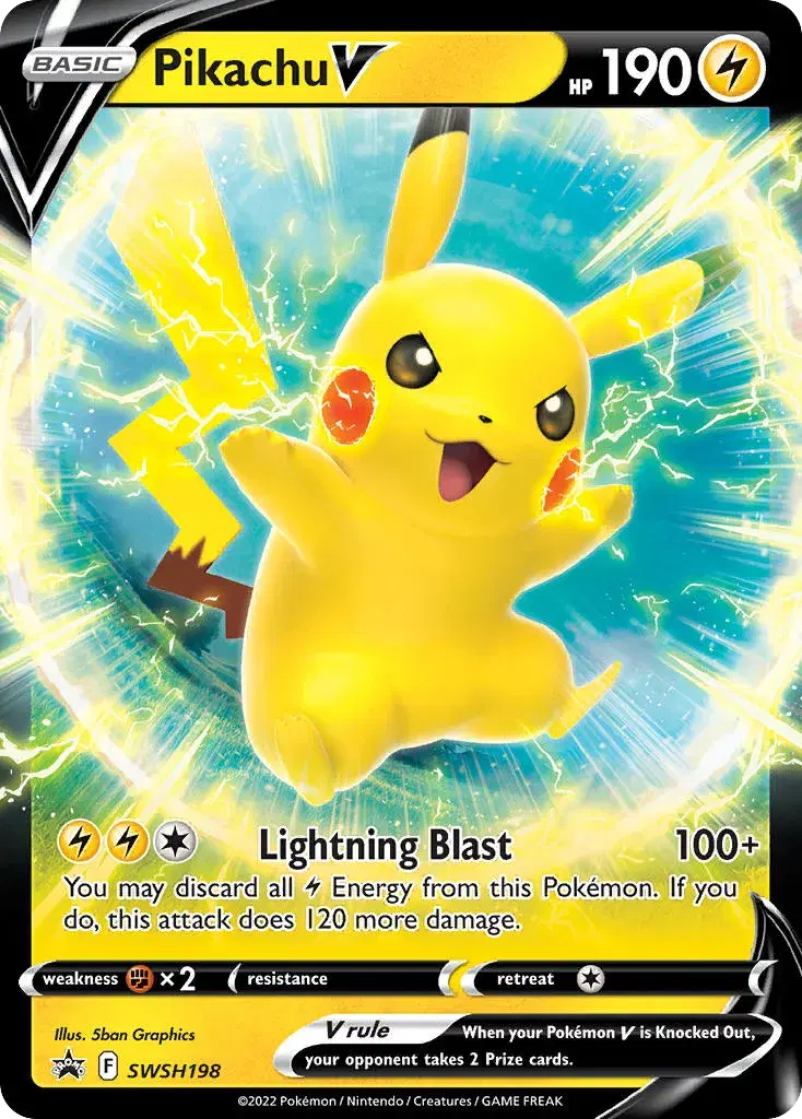 Pikachu V SWSH Black Star Promos SWSH198