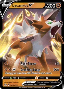 Lycanroc V SWSH Black Star Promos
