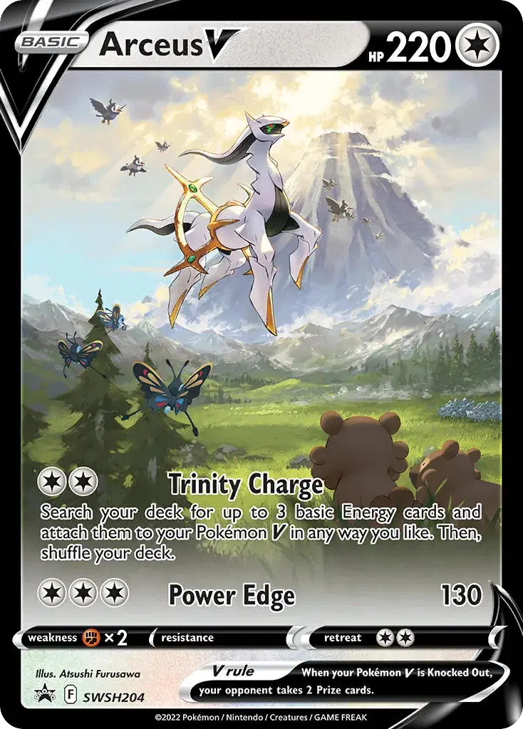 Arceus V SWSH Black Star Promos SWSH204