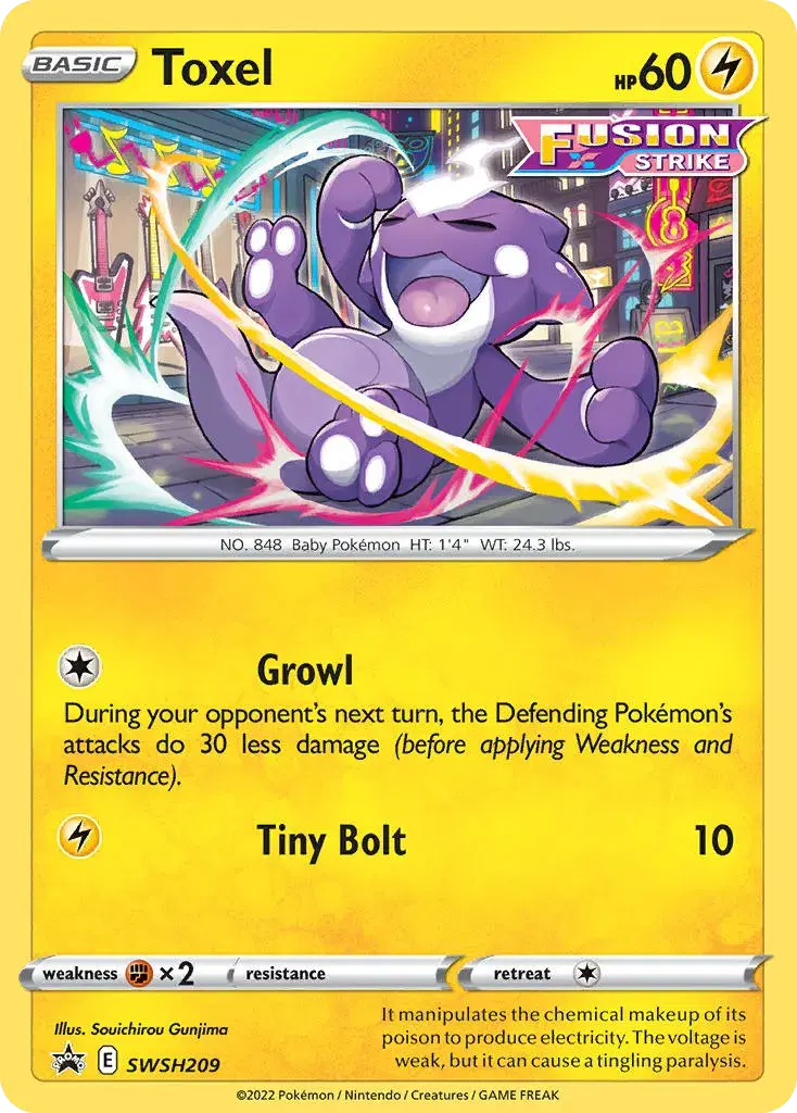 Toxel SWSH Black Star Promos SWSH209