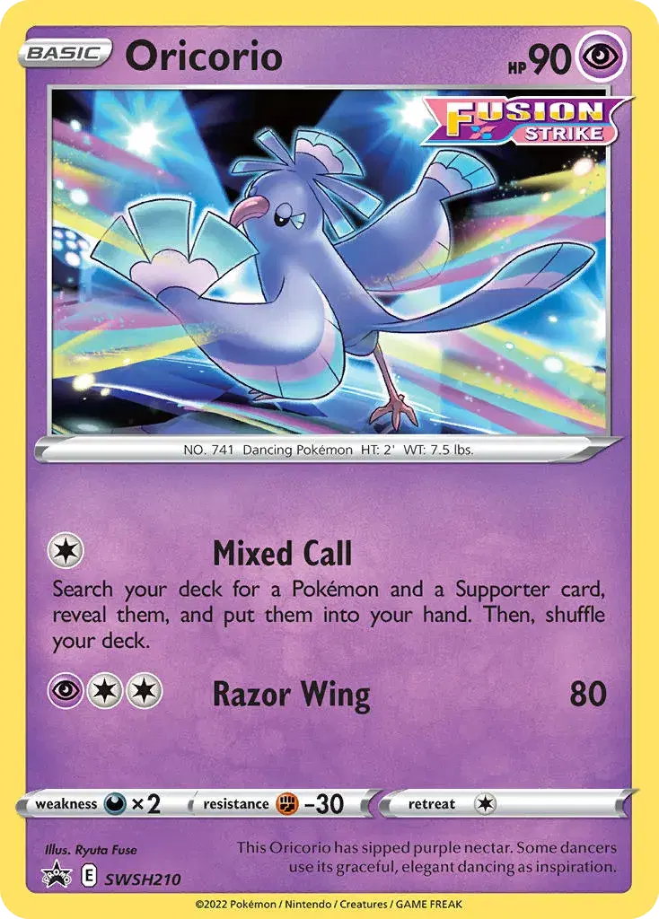 Oricorio SWSH Black Star Promos SWSH210