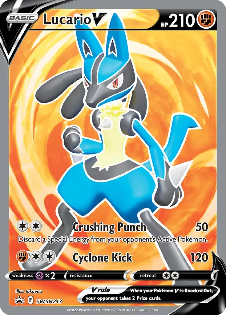 Lucario V SWSH Black Star Promos SWSH213