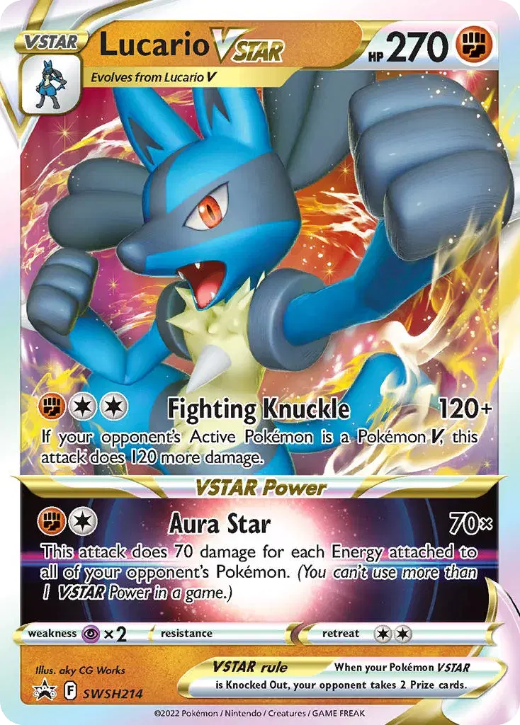Lucario VSTAR SWSH Black Star Promos SWSH214