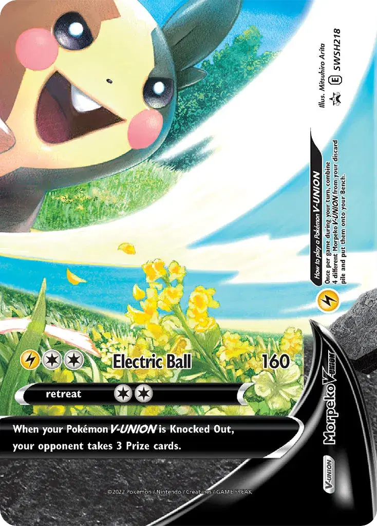 Morpeko V-UNION SWSH Black Star Promos SWSH218