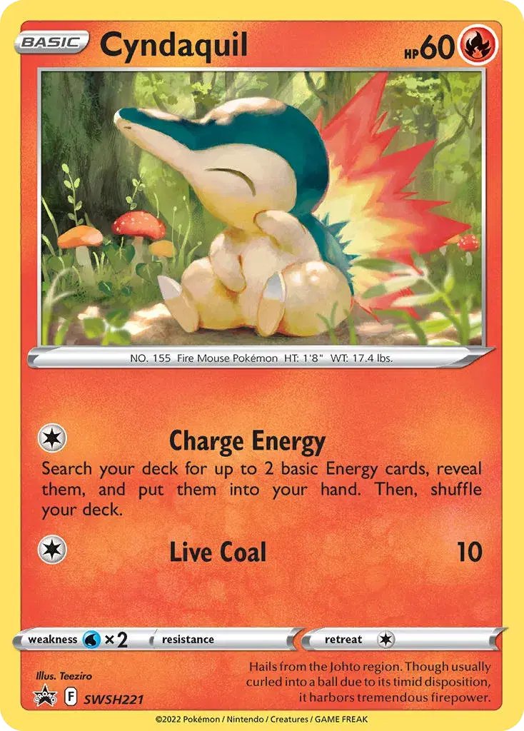 Cyndaquil SWSH Black Star Promos SWSH221