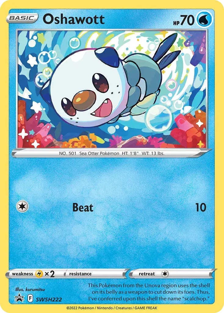 Oshawott SWSH Black Star Promos SWSH222