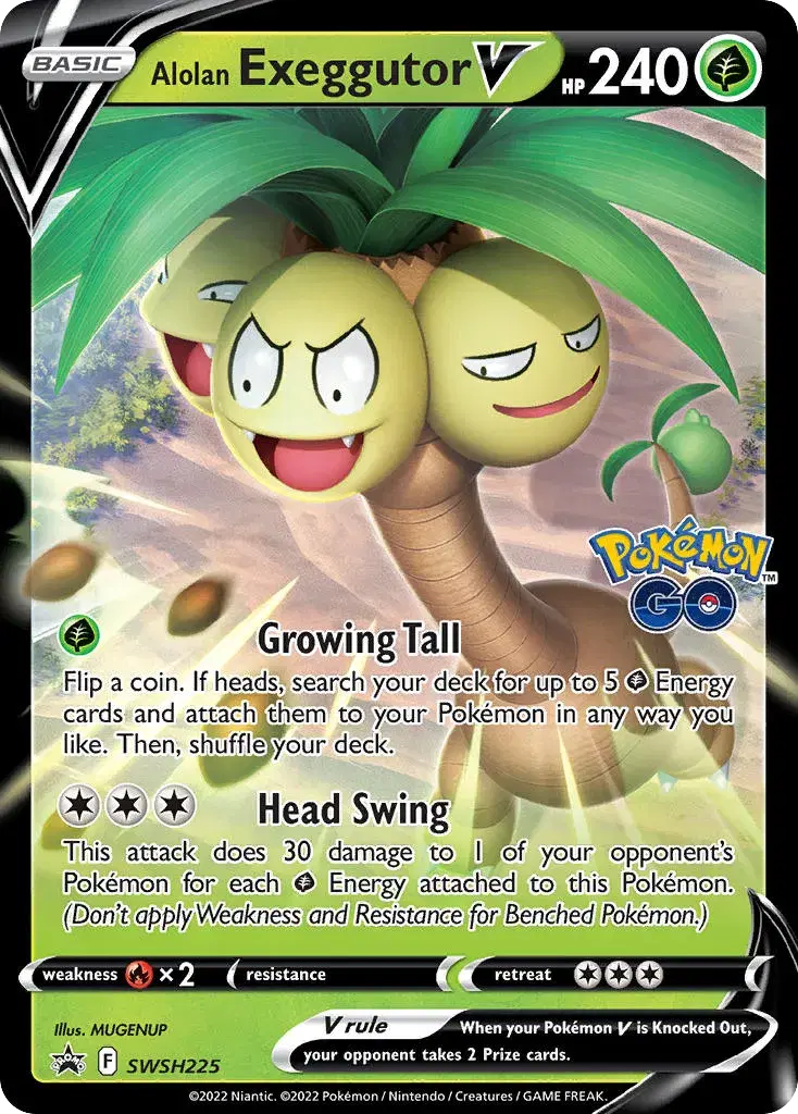 Alolan Exeggutor V SWSH Black Star Promos SWSH225