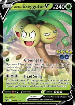 Alolan Exeggutor V SWSH Black Star Promos