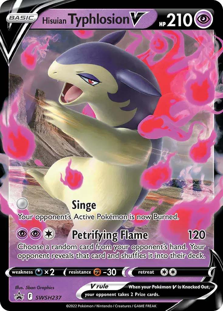 Hisuian Typhlosion V SWSH Black Star Promos SWSH237