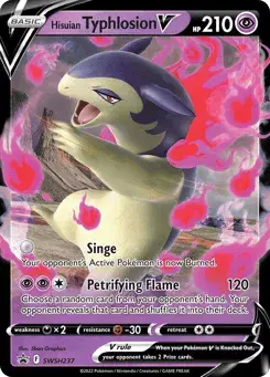 Hisuian Typhlosion V SWSH Black Star Promos