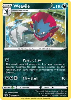 Weavile SWSH Black Star Promos