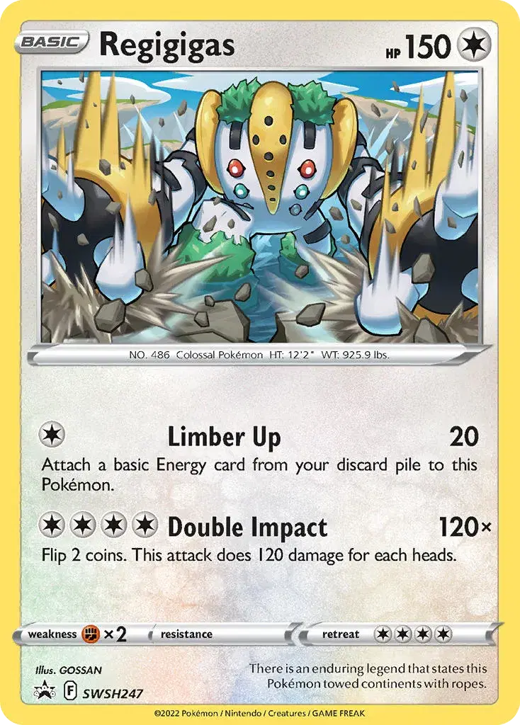 Regigigas SWSH Black Star Promos SWSH247
