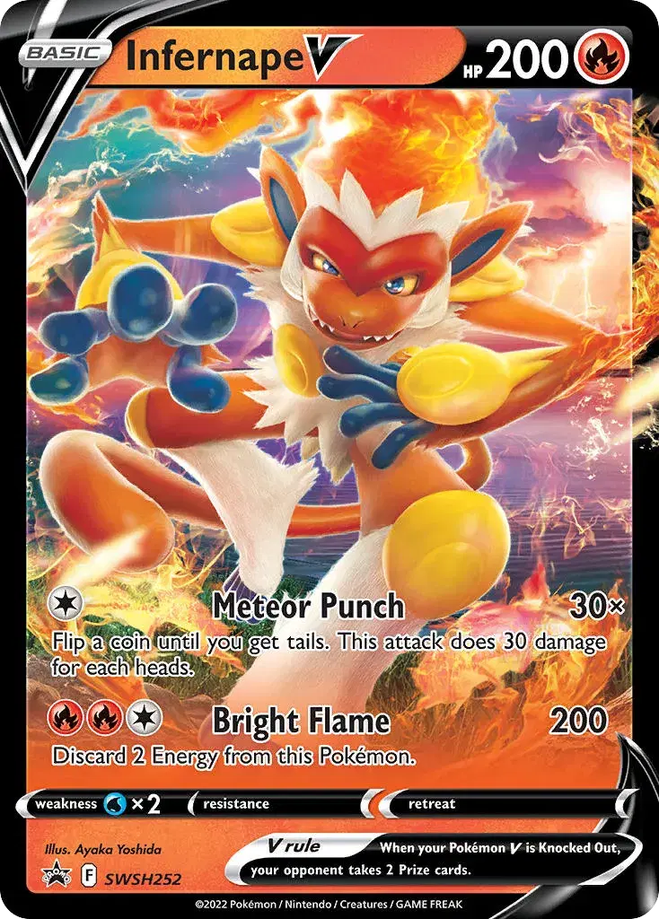 Infernape V SWSH Black Star Promos SWSH252