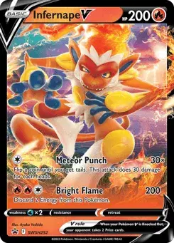 Infernape V SWSH Black Star Promos