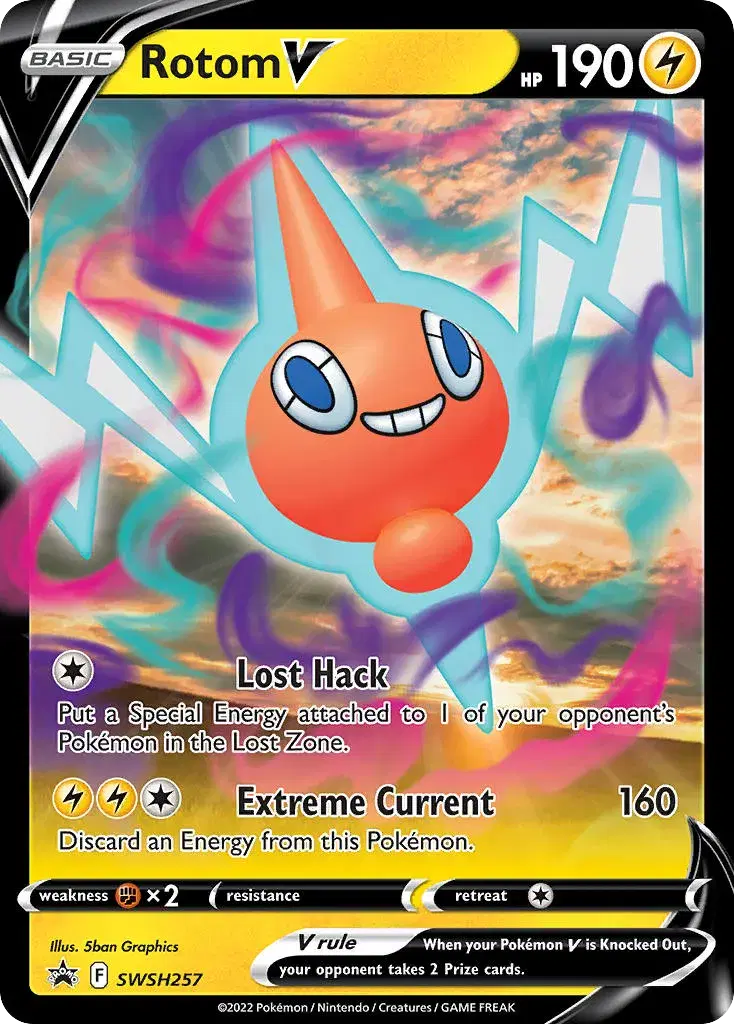 Rotom V SWSH Black Star Promos SWSH257