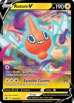 Rotom V SWSH Black Star Promos