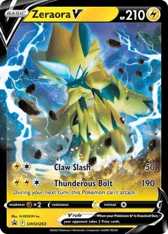 Zeraora V SWSH Black Star Promos
