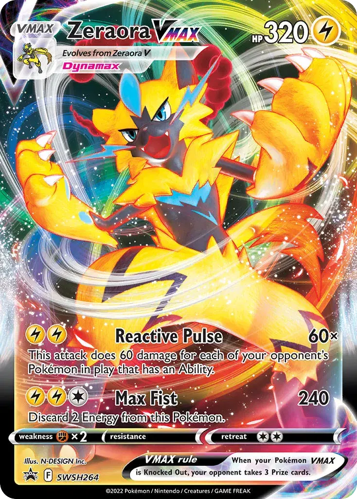 Zeraora VMAX SWSH Black Star Promos SWSH264