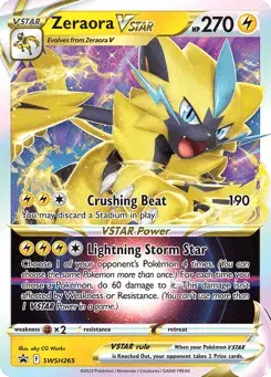 Zeraora VSTAR SWSH Black Star Promos