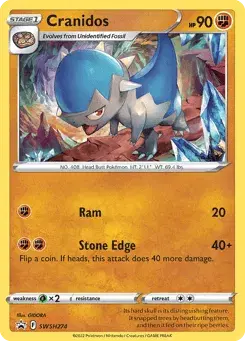 Cranidos SWSH Black Star Promos